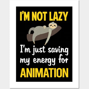 Funny Lazy Animation Posters and Art